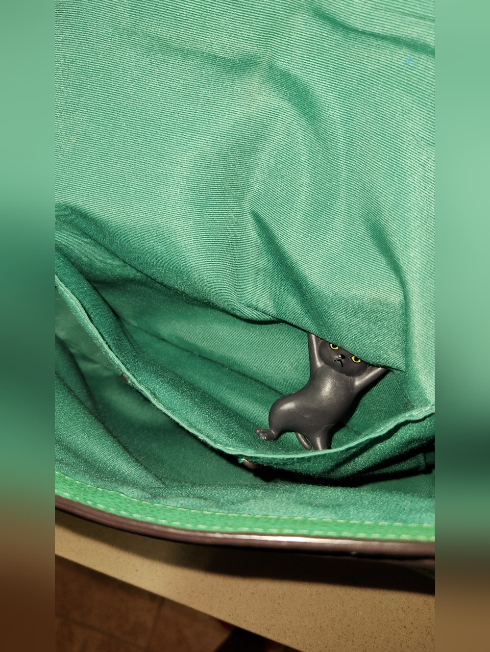 Green Crossbody Coach Bag with Horse & Carriage - Picture 13 of 17